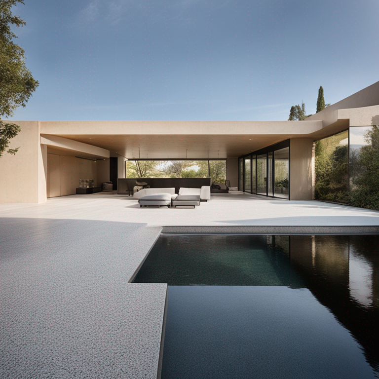 Monolithic finish being applied to a pool