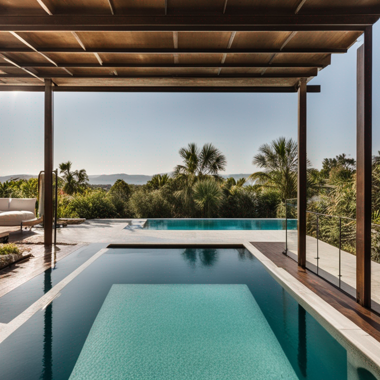 Swimming pool with crystal clear water