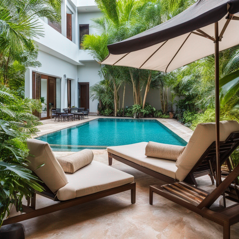 Swimming pool with crystal clear water